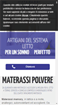 Mobile Screenshot of materassaiopolvere.com